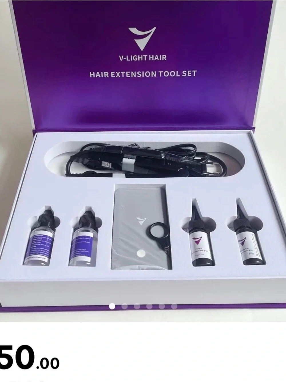 V-Light Hair Extension Tool Set — Purple - Picture 1 of 8